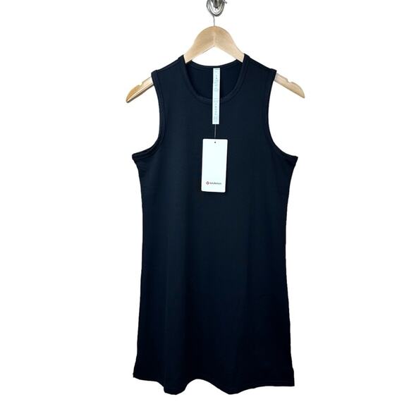 NWT LULULEMONSoftstreme Slim-Fit Tank Black Casual Outdoor Dress Size 6